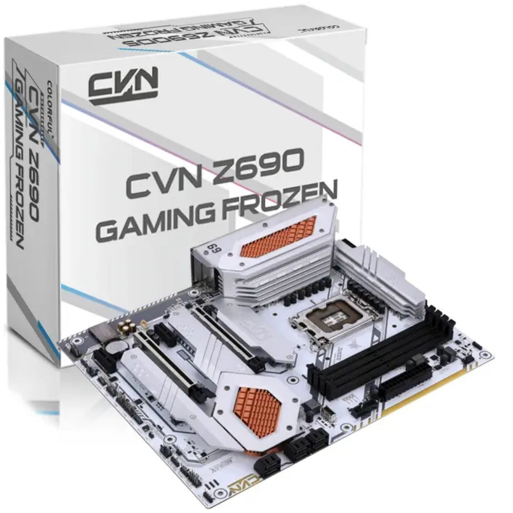 Colorful CVN Z690 Gaming Frozen V20 WiFi DDR4 LGA1700 microATX Motherboard - PakByte Computers