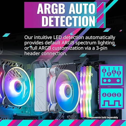 Cooler Master Hyper 212 Halo White ARGB CPU Air Cooler - PakByte Computers