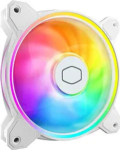Cooler Master MasterFan MF140 Halo² White Edition ARGB 140mm Case Fan (MFL-B4DW-16NP2-R2) - PakByte Computers