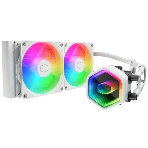Cooler Master MasterLiquid 240 Core II 240 mm Liquid CPU Cooler - White - PakByte Computers