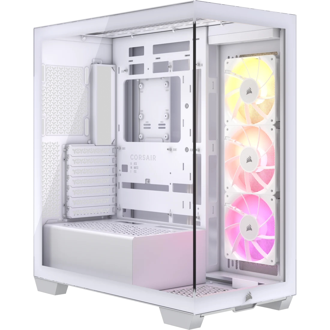Corsair 3500X ARGB Mid-Tower ATX PC Case - White
