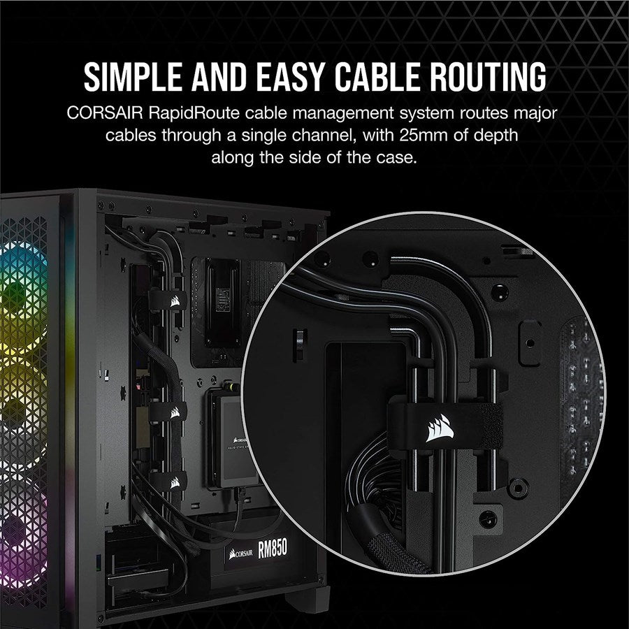 Corsair 4000D AIRFLOW Tempered Glass Mid-Tower ATX Case — Black - CC-9011200-WW - PakByte
