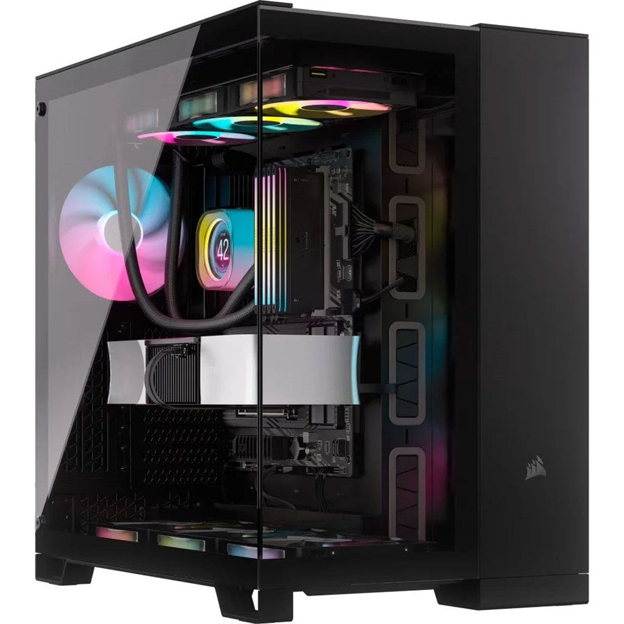 Corsair 6500X Mid-Tower Dual Chamber PC Case - Black - PakByte