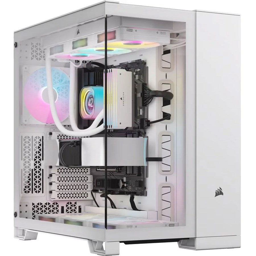 Corsair 6500X Mid-Tower Dual Chamber PC Case - White - PakByte