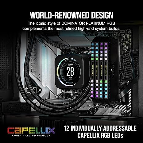 Corsair Dominator Platinum RGB DDR5 5600MHz 64GB (32GB X 2) - Black - PakByte Computers