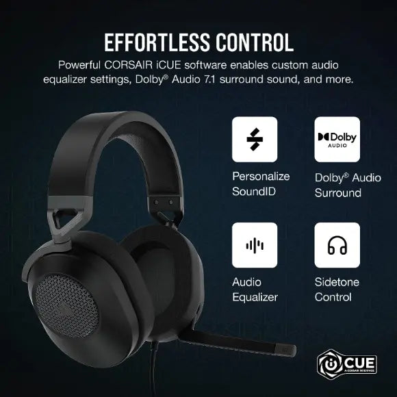 Corsair HS65 SURROUND WIRED Gaming Headset - PakByte Computers