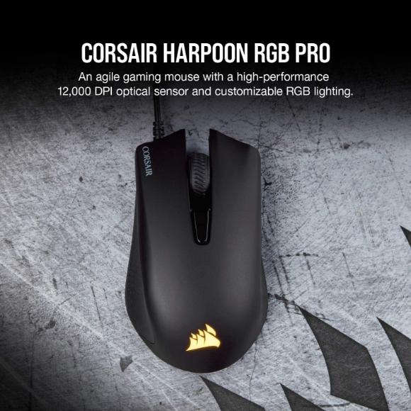 Corsair Harpoon PRO RGB Gaming Mouse Wired - PakByte Computers