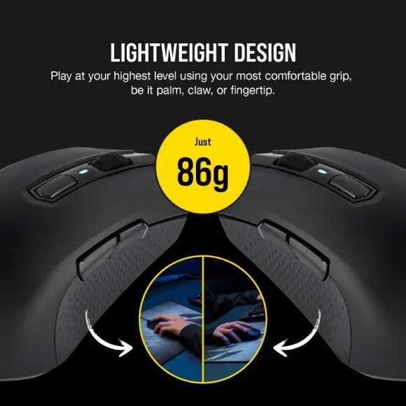 Corsair M55 RGB Pro Wired Ambidextrous Multi-Grip Gaming Mouse - PakByte Computers