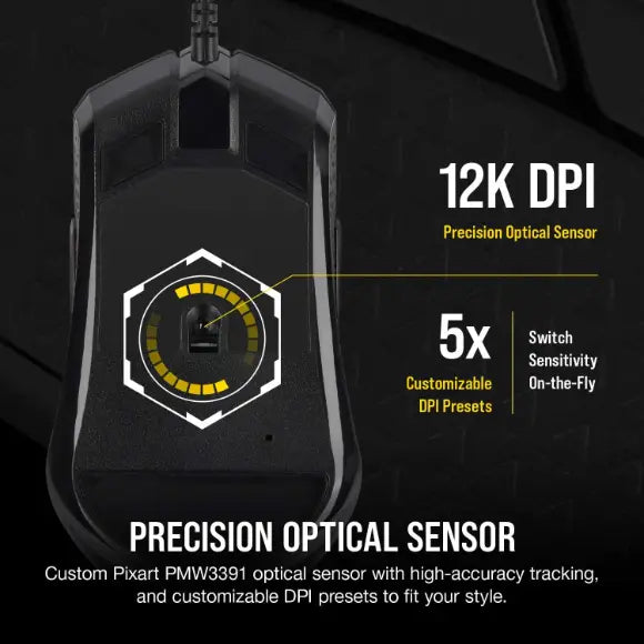 Corsair M55 RGB Pro Wired Ambidextrous Multi-Grip Gaming Mouse - PakByte Computers