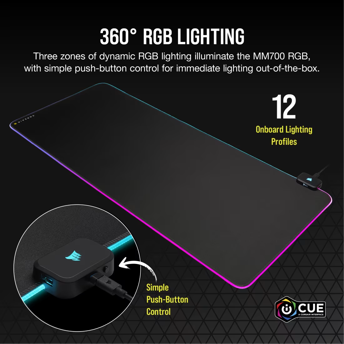 Corsair MM700 RGB Extended Mouse Pad - PakByte