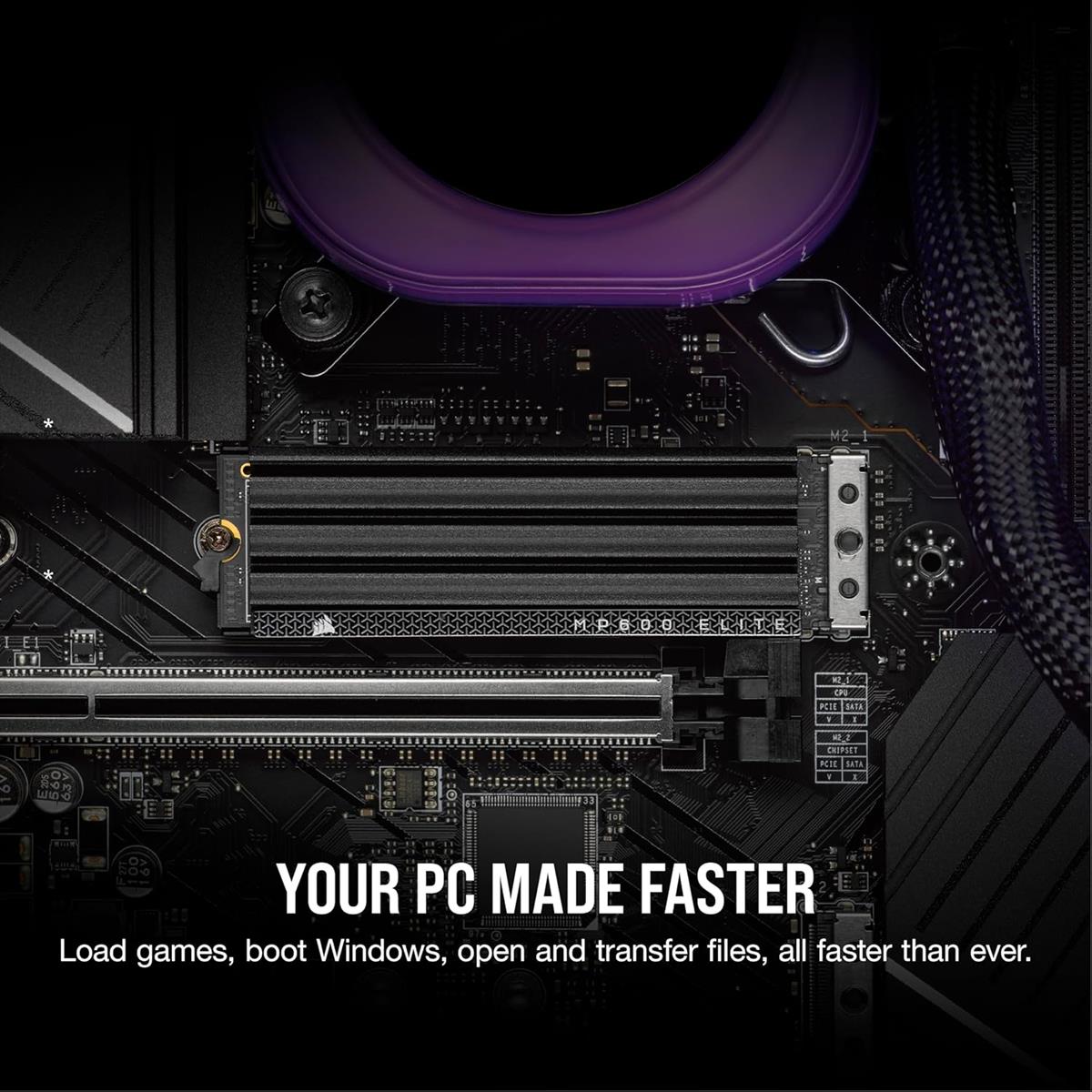 Corsair MP600 Elite 2TB Gen4 M.2 NVMe SSD with Heatsink - PakByte Computers