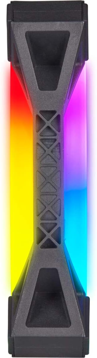 Corsair QL140 RGB, 140mm RGB LED Fan, Dual Pack with Lighting Node Core - Black - PakByte Computers