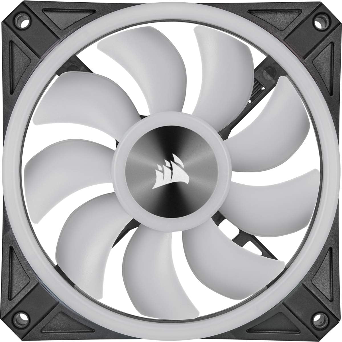 Corsair QL140 RGB, 140mm RGB LED Fan, Dual Pack with Lighting Node Core - Black - PakByte Computers