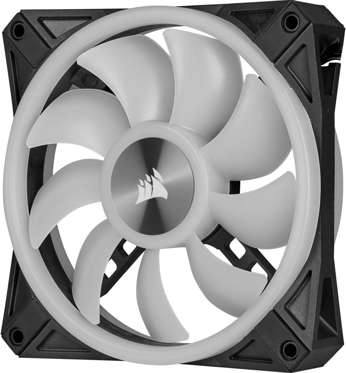 Corsair QL140 RGB, 140mm RGB LED Fan, Dual Pack with Lighting Node Core - Black - PakByte Computers