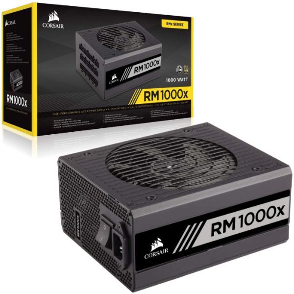 Corsair RMx Series, RM1000x, 1000 Watt, 80+ Gold Certified, Fully Modular Power Supply - PakByte Computers
