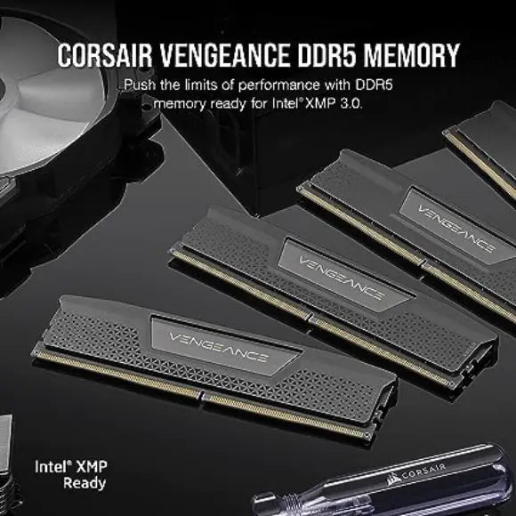 Corsair VENGEANCE DDR5 RAM 32GB (2x16GB) 5200MHz Memory Stick - Black - PakByte Computers