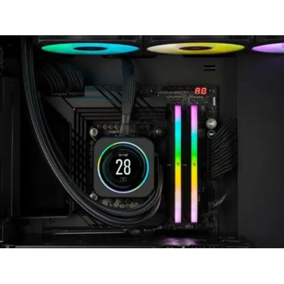 Corsair VENGEANCE RGB 32GB (2x16GB) DDR5 5600MHz Memory Kit - Black - PakByte Computers