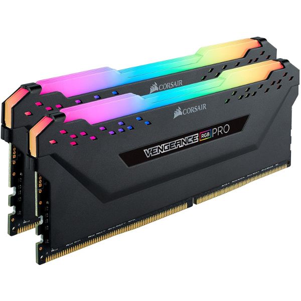 Corsair Vengeance RGB Pro 16GB (2x8GB) DDR4 3600 (PC4-28800) C18 Desktop Memory – Black - PakByte Computers