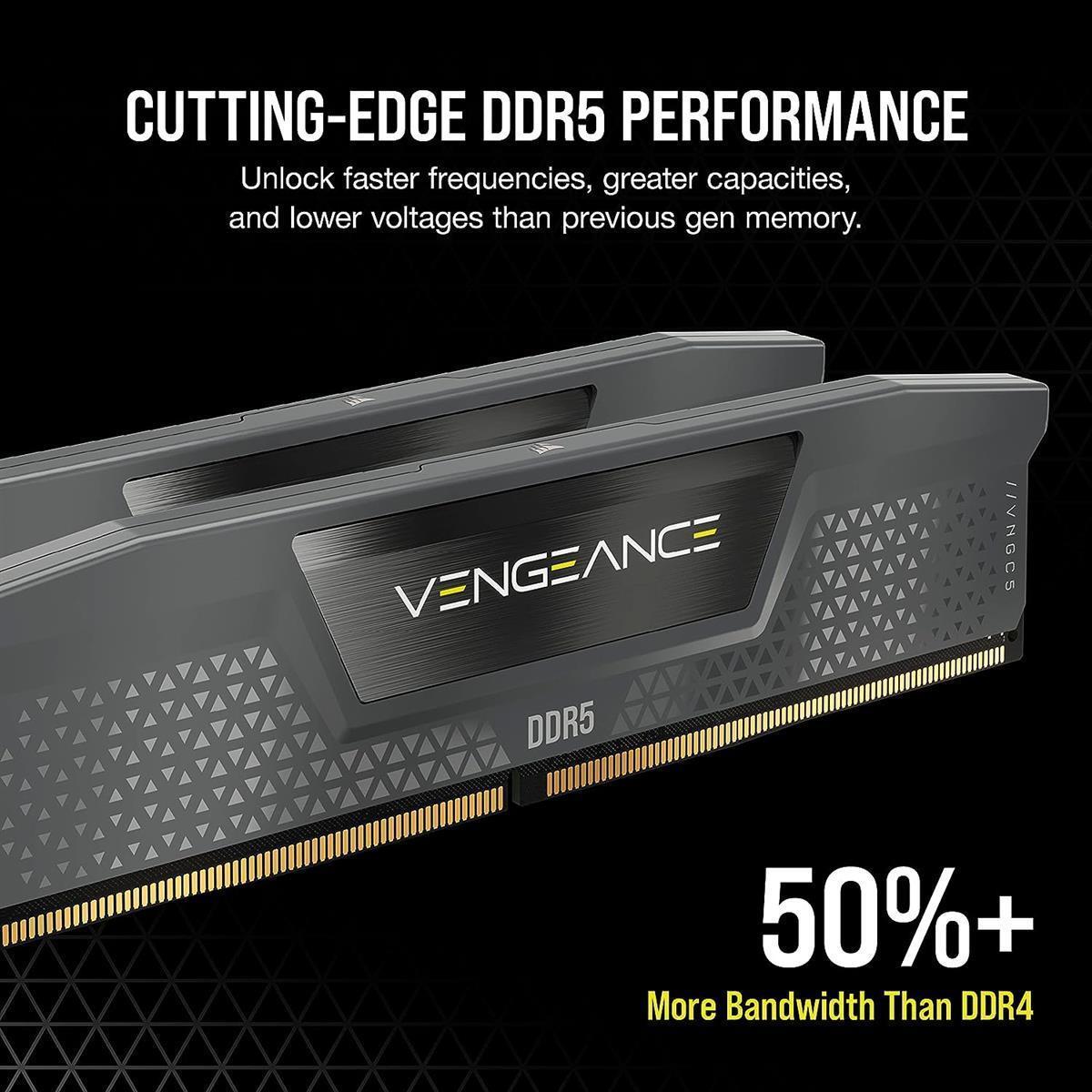 Corsair Vengeance 16GB (2x8GB) 5200MHz C40 DDR5 DRAM Memory Kit - CMK16GX5M2B5200Z40 - PakByte