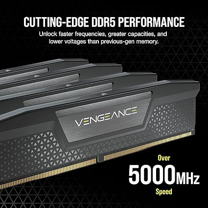 CORSAIR VENGEANCE DDR5 6000MHz 64GB (32GB X 2) LPX BLACK - PakByte