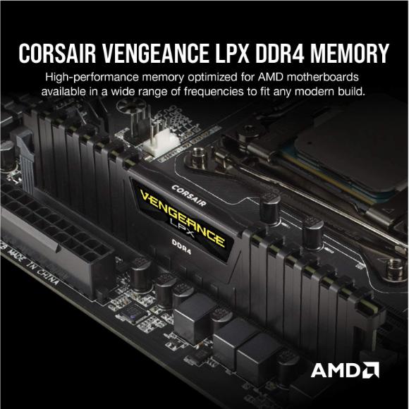 Corsair Vengeance LPX 32GB (2x16GB) DDR4 2400 C16 - Black - PakByte Computers