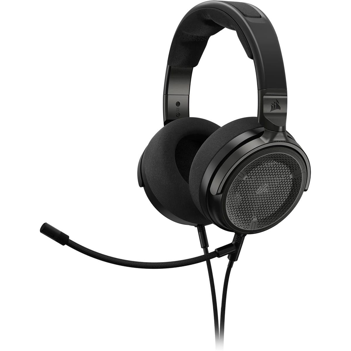 Corsair Virtuoso PRO Wired Open Back Gaming Headset, Detachable Uni-Directional Microphone, 50mm Graphene Drivers, 20Hz-40 kHz Frequency Response - Carbon - PakByte
