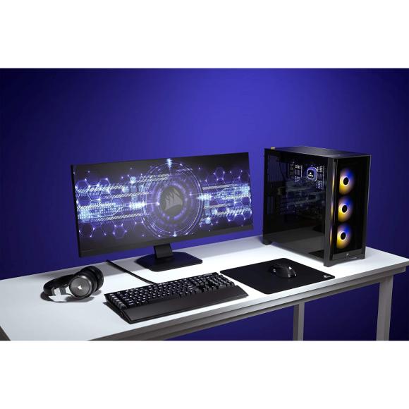 Corsair iCUE 4000X RGB Mid-Tower ATX PC Case - Black - PakByte Computers
