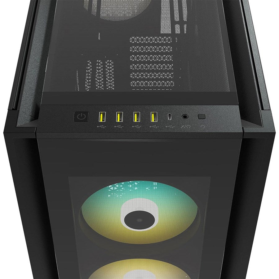 Corsair iCUE 7000X RGB Tempered Glass Full-Tower ATX PC Case — Black - PakByte