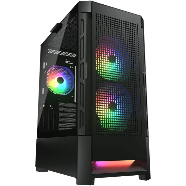 Cougar Airface RGB E-ATX Mid Tower PC Case - Black - PakByte Computers