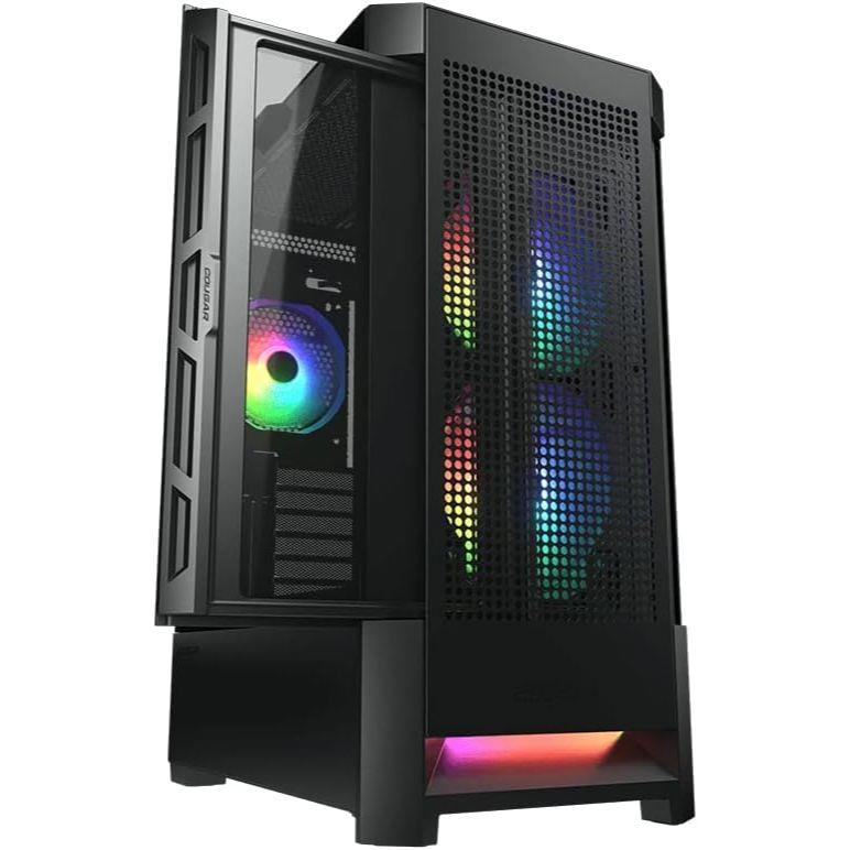 Cougar Airface RGB E-ATX Mid Tower PC Case - Black - PakByte Computers