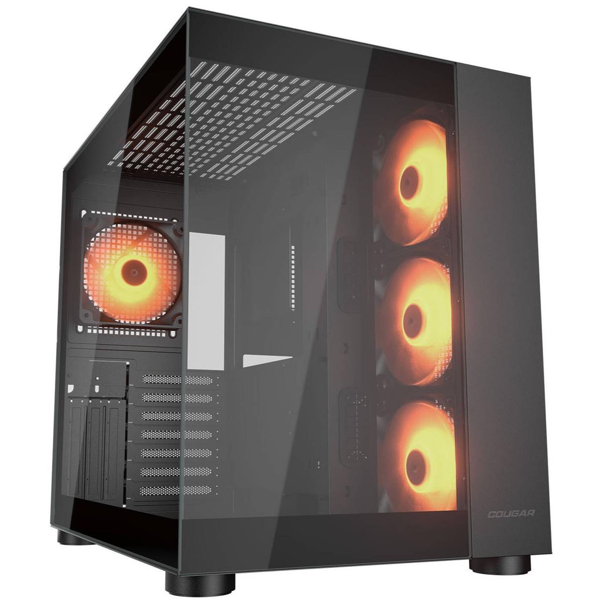 Cougar FV150 RGB Mid Tower Gaming Case - Black - PakByte Computers