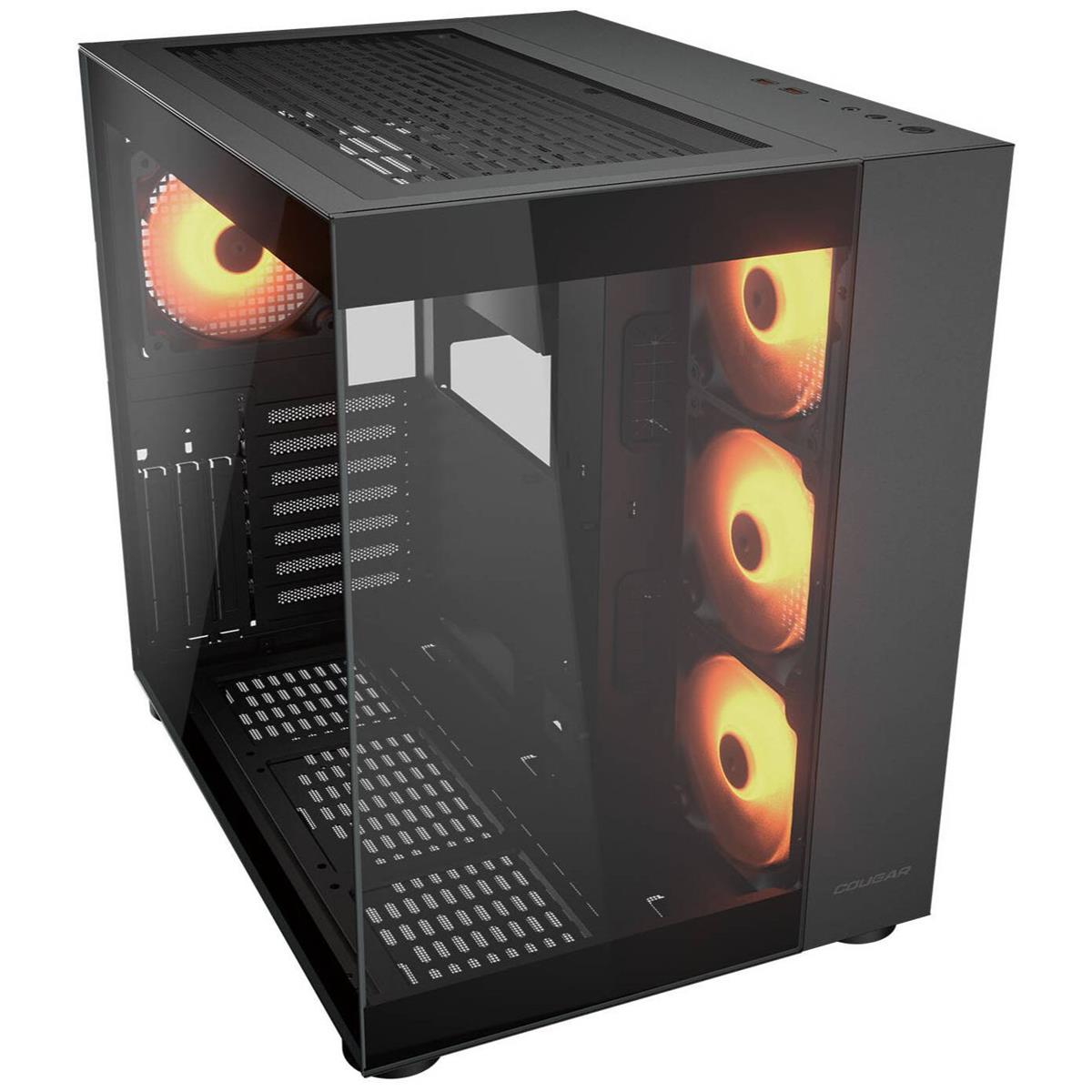 Cougar FV150 RGB Mid Tower Gaming Case - Black - PakByte Computers