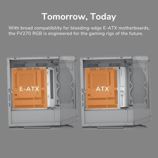 Cougar FV270 RGB MidTower E-ATX Case - Black - PakByte Computers