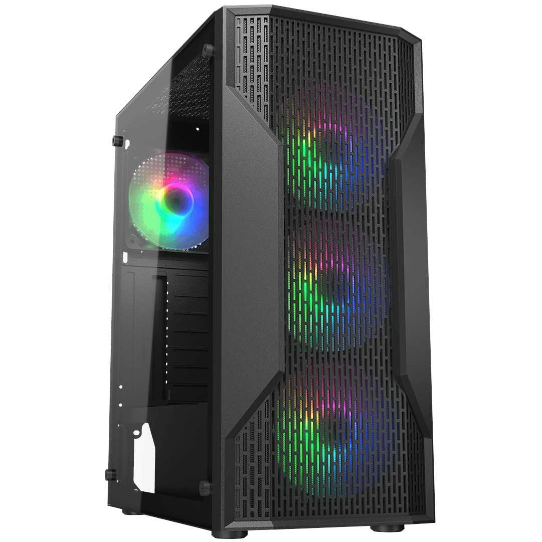 Cougar MX110 RGB Mid-Tower ATX Gaming Case -Black - PakByte Computers