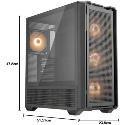 Cougar MX600 RGB Gaming Case Full Tower - Black - PakByte Computers