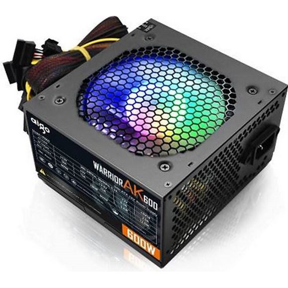 DarkFlash AIGO AK600 Warrior 600W RGB Power Supply - PakByte