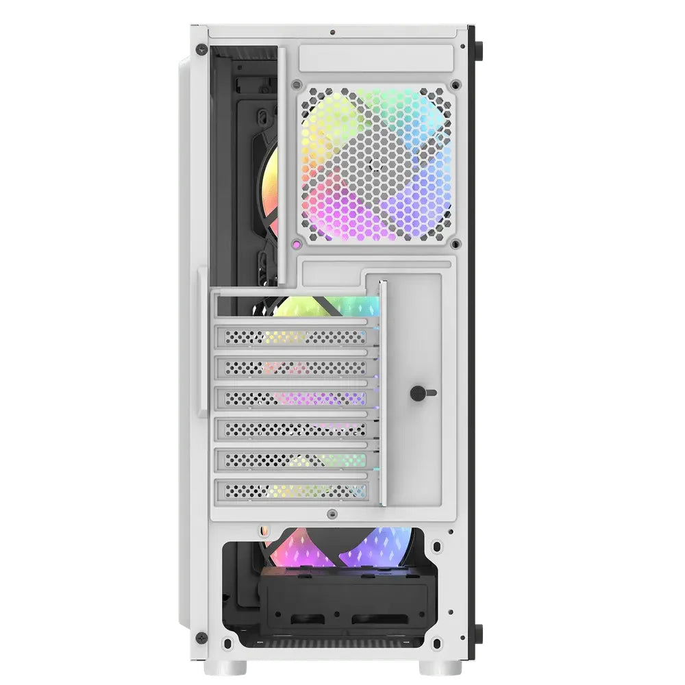 DarkFlash DK150 ATX With 3 ARGB Fans Gaming Case White - PakByte