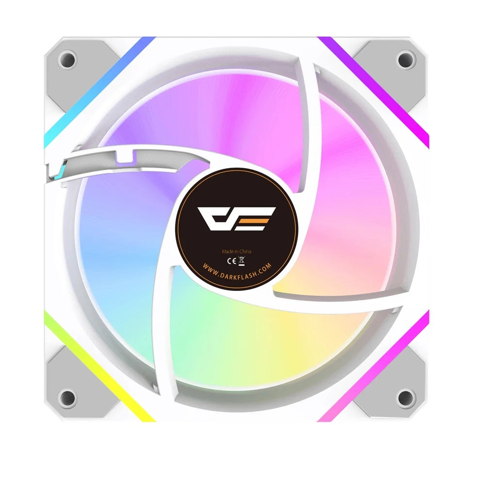 DarkFlash DM12PRO 3 in 1 CPU Fan RGB White - PakByte