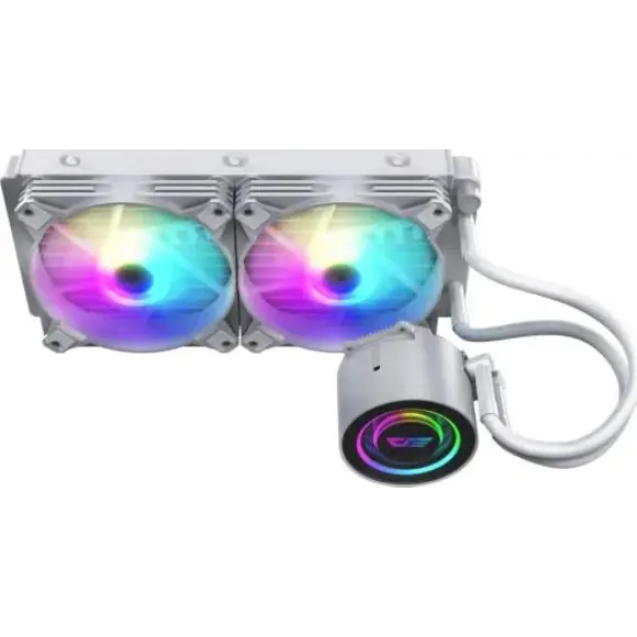 DarkFlash Twister DC240 240mm Liquid CPU Cooler - White - PakByte Computers