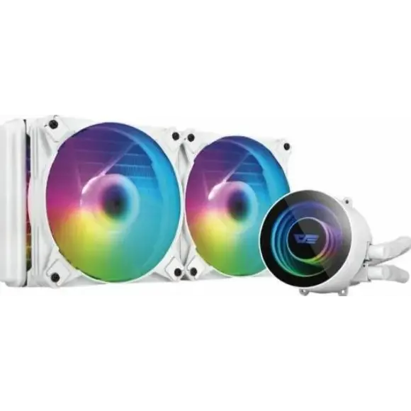 DarkFlash Twister DC240 240mm Liquid CPU Cooler - White - PakByte Computers