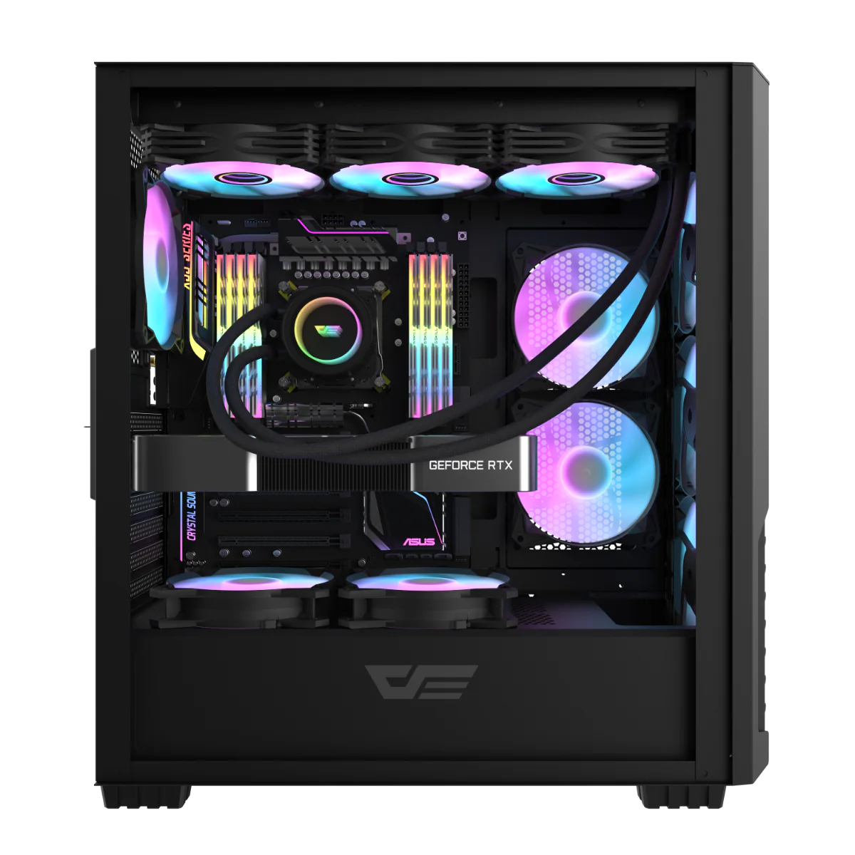 Darkflash DF2100 Mesh Gaming Case Black - PakByte