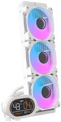 Darkflash DH360D Temperature Display Liquid Cooler White - PakByte