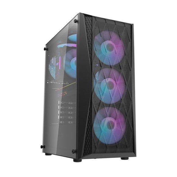 Darkflash DK352 ATX With 4 ARGB Fans Gaming Case Black - PakByte