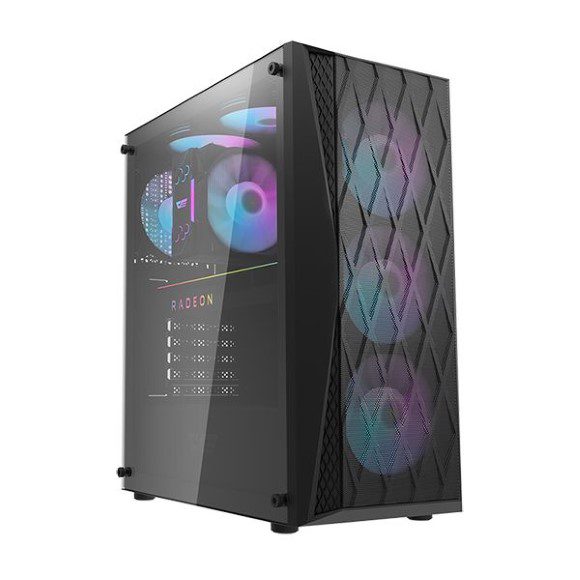 Darkflash DK352 ATX With 4 ARGB Fans Gaming Case Black - PakByte