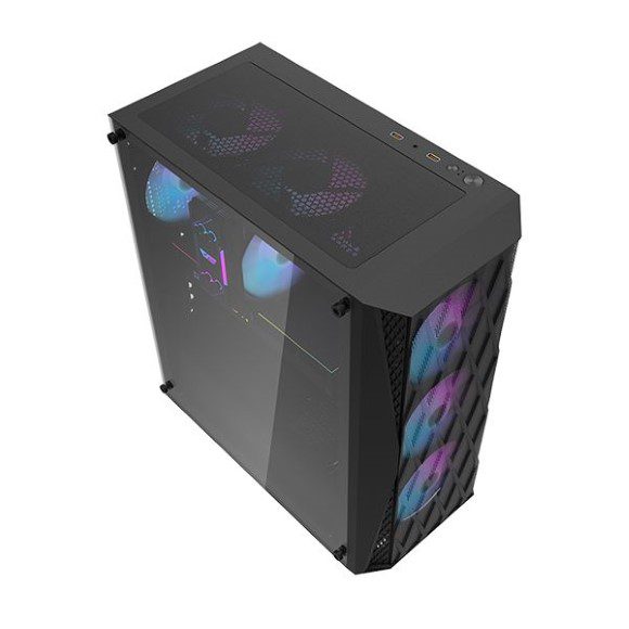 Darkflash DK352 ATX With 4 ARGB Fans Gaming Case Black - PakByte