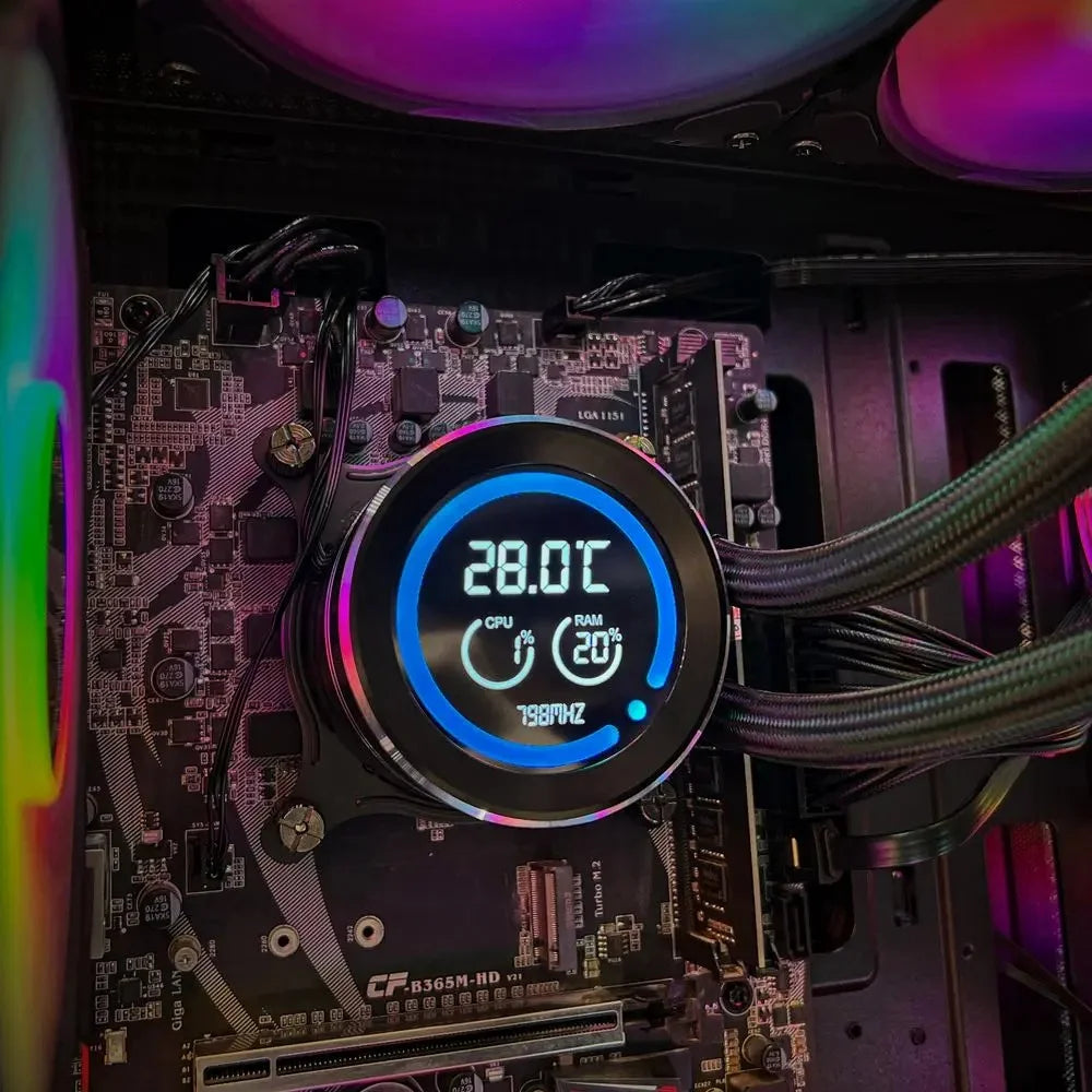 Darkflash DN240D WHITE 240MM Liquid Cooler RGB White - PakByte