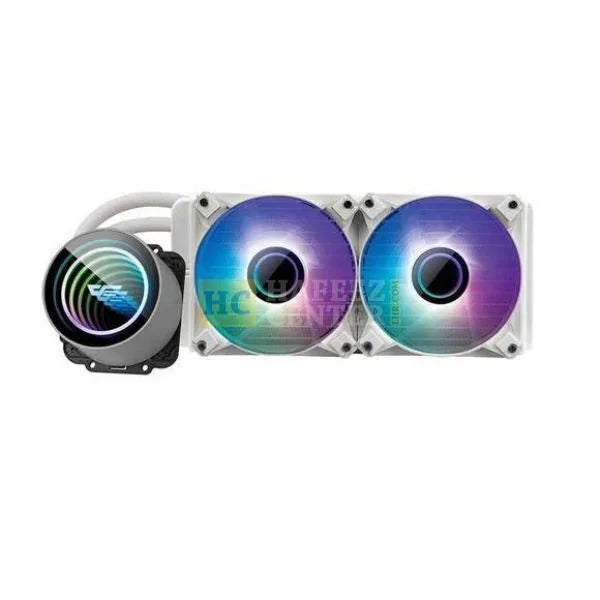 Darkflash DX240 WHITE 240MM Liquid Cooler RGB White - PakByte