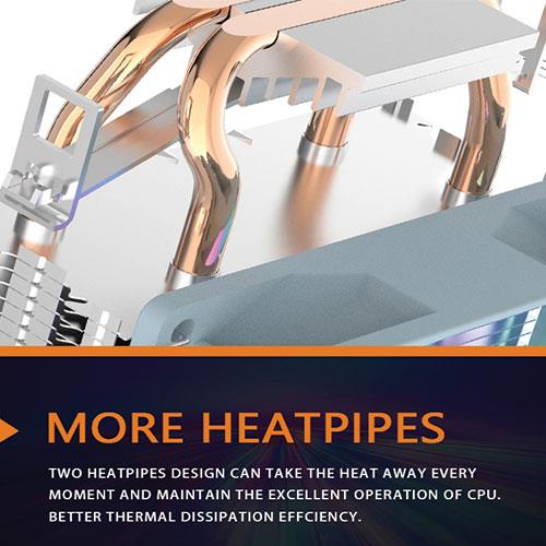 Darkflash ICE200 PRO CPU Cooler RGB White - PakByte