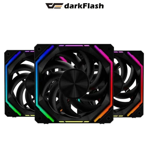 Darkflash Infinity 32 3 in 1 PMW ARGB PC Cooling Fans 3x120mm - Black - PakByte Computers