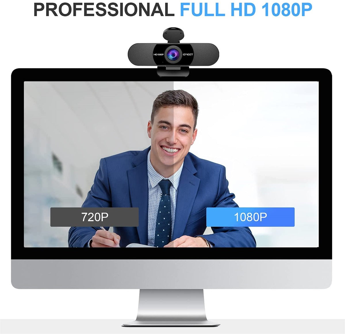 EMEET C960 1080P Webcam with Microphone Web Camera - PakByte Computers